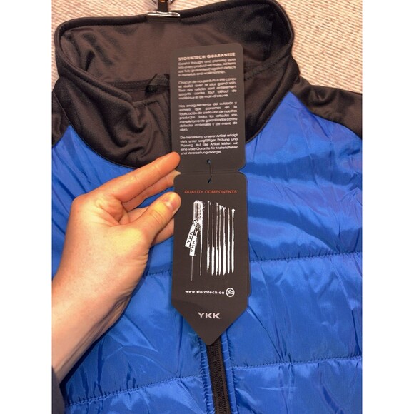 Stormtech Men’s L Quilted Thermal Hybrid Full-Zip Performance Jacket Blue NWT - Picture 6 of 9